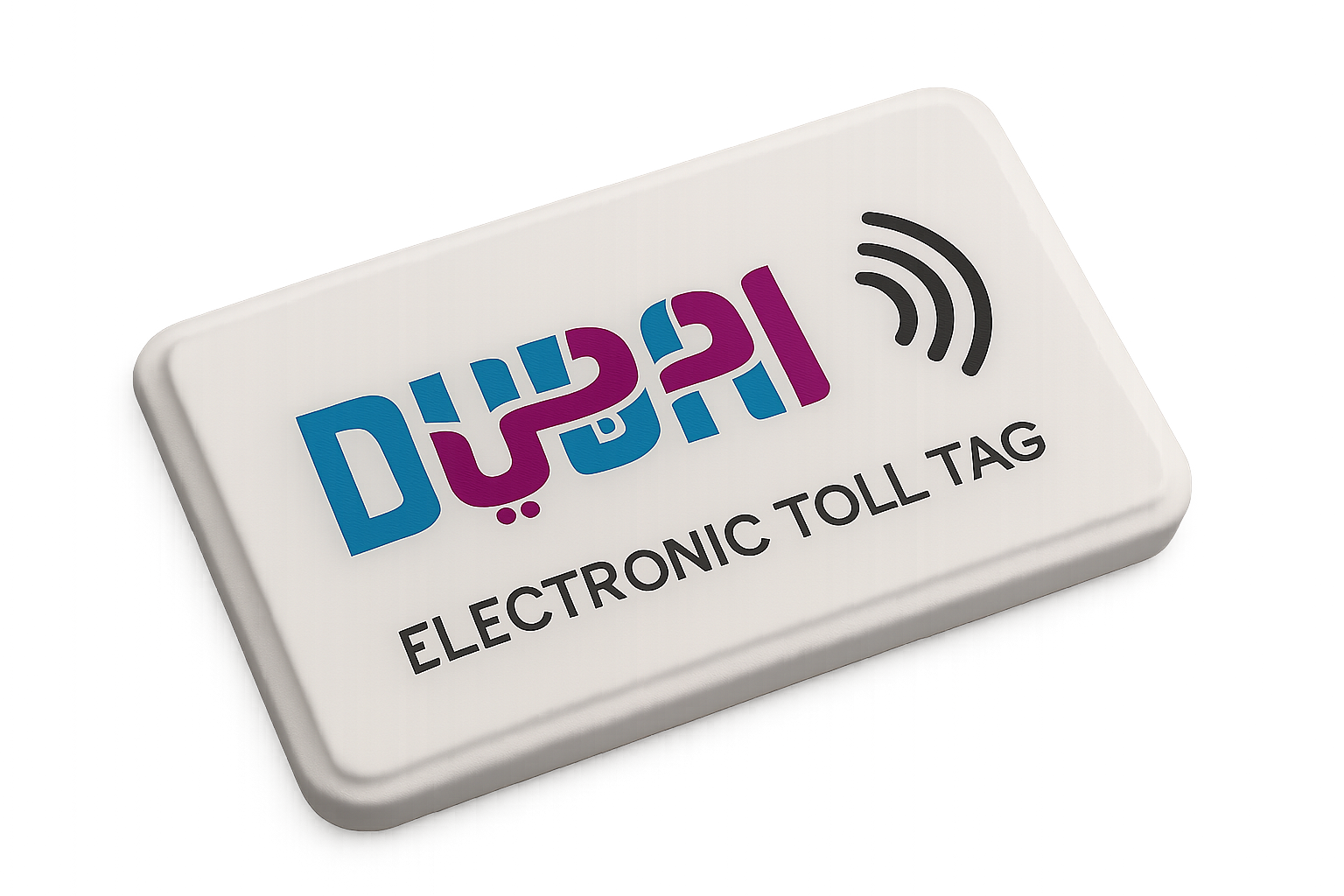 Electronic toll tag for Dubai vehicles