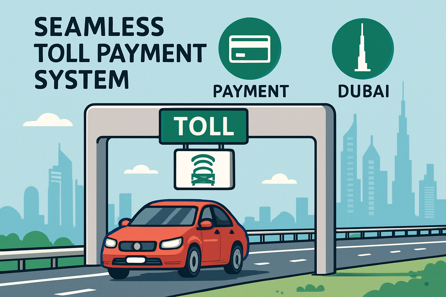 Seamless toll payment system in Dubai